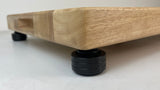 Turntable Butcher Block Acoustic Isolation Platform 15-Inch x 20-Inch x 1.75-Inch, 12 pound Hardwood