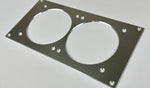 Alphacool Aluminum 2x120mm Fan Mounting Plate fits 240mm Radiators with 15mm screw spacing.