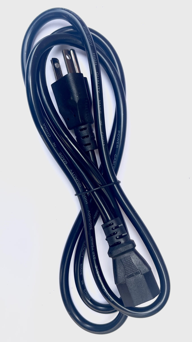 Power Cord Cable for Computer Printers 5ft 10 Amps 125 Volts Black 3 P –  Mnpctech