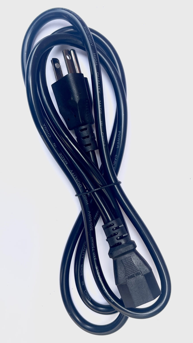 Power Cord Cable for Computer Printers 5ft 10 Amps 125 Volts