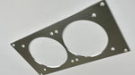 Aluminum 2x120mm Fan Mounting Plate fits 240mm Radiators has the 15mm screw spacing.