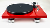 Pro-ject EVO, EVO 2, X1, X2, X8, Xpression, Classic, RPM Line 1, 3, 5, 5.1, 9, and 10 Turntable Isolation Feet, 2.75" Tall (M8) (Set of Three)
