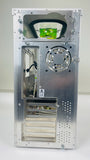 Vintage ATX Computer Case Aluminum Silver Lian Li PC-60 Mid Tower Window Dragon
