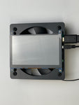 How To Install Add 5" LCD HDMI Display Screen Kit Mounts To PC Case Rear 120mm Exhaust Fan.