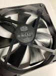 Best fan for cooling PC video card is the Cooler Master 140 x 25mm 14cm A14025-12CB-3BN-F1.