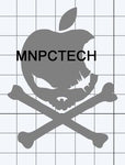 Mnpctech custom Anti Mac Skull Decal Stickers