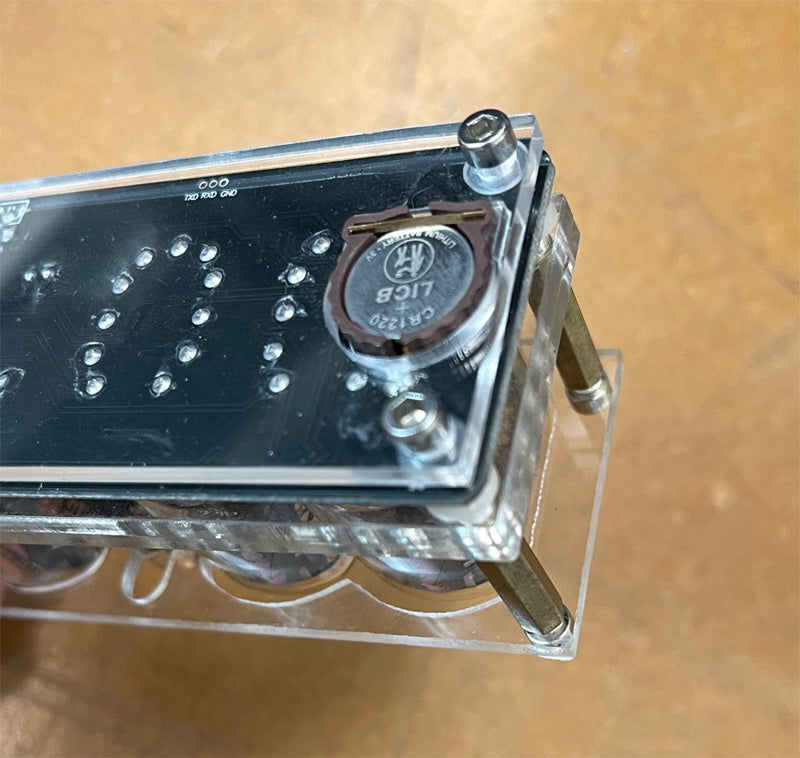 IN12 NIXIE TUBE USB CLOCK Backup Battery Mnpctech