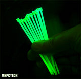 UV Reactive Colored PC Cable Zip Tie Wraps (Pack of Ten) (Require UV Lighting)