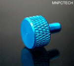 Buy Blue anodized computer glass panel thumb screw
