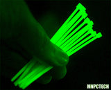 UV Reactive Colored PC Cable Zip Tie Wraps (Pack of Ten) (Require UV Lighting)