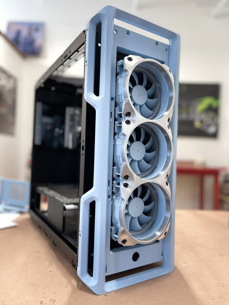 Building the Mnpctech Corsair iCue 5000T Gaming PC, "Retro Futurism" Case Mod"