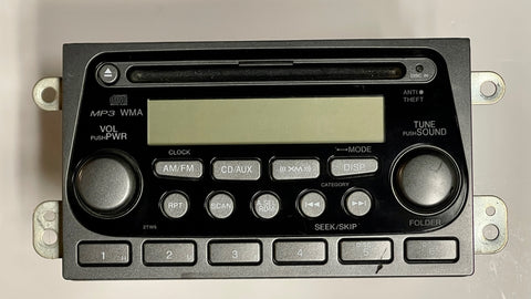 Used 2003 Honda Element Am FM CD Radio Face Code 2TW0 39101-SCV-A010-M1 unit