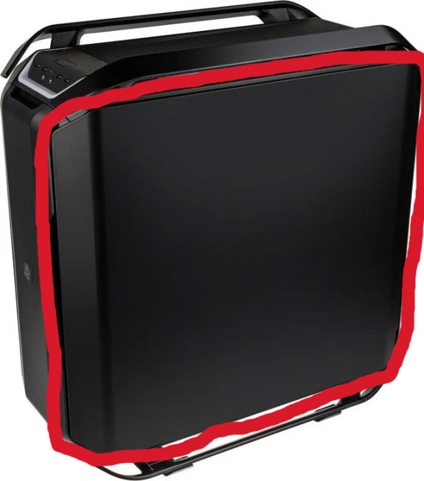 703ページです。 Steel Side Panel (right) Cosmos C700P Black Edition. – Mnpctech