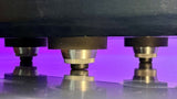 close-up look at linn axis turntable feet made by Mnpctech.
