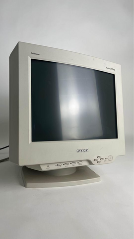 where to buy working Vintage Sony Trinitron Multiscan CPD-17SF2 16" CRT VGA Color Monitor for retro Gaming.