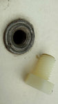 Sunfish Sailboat Deck Plastic Drain Plug Cap, 1971 and earlier vintage
