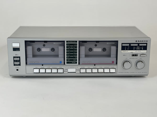 Used Sanyo RD W22 Dual Cassette Player Recorder, Tested Works