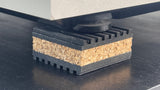 Cork Pads for Turntables to Reduce Vibration & Skipping Anti-Vibration Isolating Pads For Pioneer Turntables.