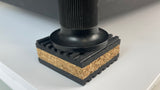 Cork Pads for Turntables to Reduce Vibration & Skipping Anti-Vibration Isolating Pads For Technics SL-110, SL-1100, mk1 1200.