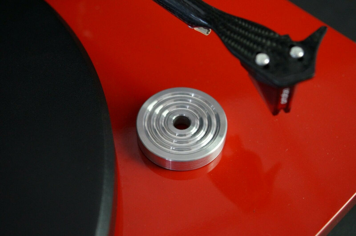 45 RPM Adapter - Aluminum - 7 inch Vinyl Record Dome 45 Adapter – Mnpctech