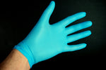 100 Pack Hand-Tek Disposable Nitrile Blue Gloves Powder Free Strong Latex Free