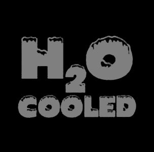 Mnpctech custom "H2O COOLED" PC Window Decal