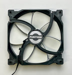 Replace or Upgrade to 140mm Case Fan Phanteks PH-F140MP-BK02 R with 3 pin motherboard connector in Black with White Fan Blades.