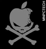 Mnpctech custom Anti Mac Skull Decal Stickers