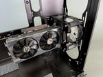 How to attach the Mnpctech Stage 2 Vertical GPU onto the front case Intake Cooling Fan Mount. 