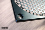 custom 120mm silverstone pc fan grill black mesh honeycomb 