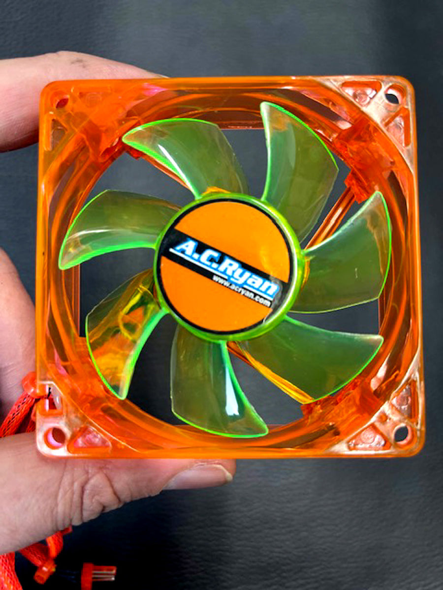 80mm AC Ryan Blackfire-4 LED PC Cooling Fan / Retro Vintage Gaming PC ...