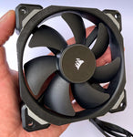 Corsair ML120 PRO 120mm Premium Magnetic Levitation PWM Fan Has Custom Rotor Design. This is the Lowest price with a cheap 1st Class Mail Option for snail mail shipping.