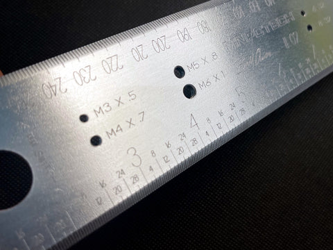 Machined Ruler Mnpctech Limited Edition Stainless Steel PC Mod Gauge, Ruler & Referen