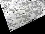 3M White Winter Digi-Camo / Digital Snow Camouflage Vinyl Film Wrap Sheets