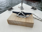 Practice Nautical Knot Rope Tying Cleat Kit Dock Sail Line Sailboats or Fishing Mooring Rope.