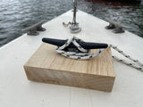 Practice Nautical Knot Rope Tying Cleat Kit Dock Sail Line Sailboats or Fishing Mooring Rope.