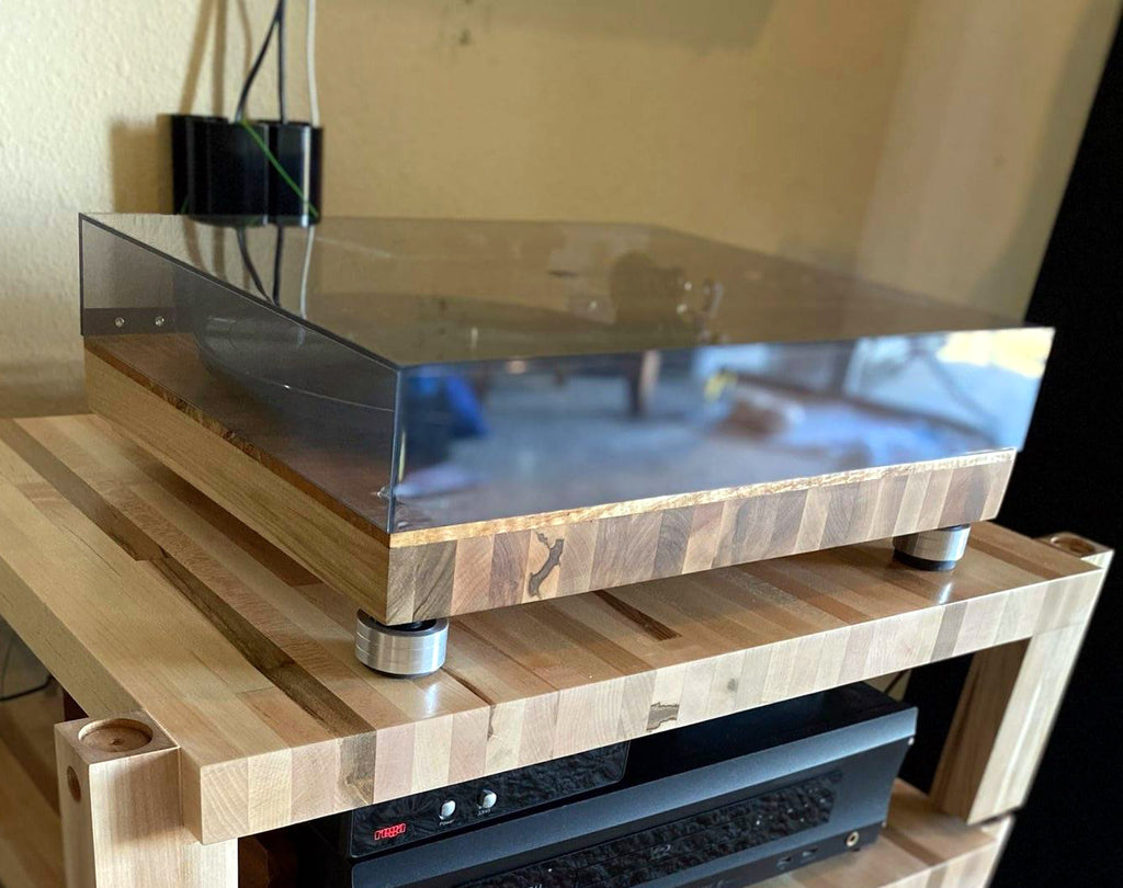 Turntable Block Mnpctech Butcher Block and Kitchen Cutting Board Turntable Isolation P