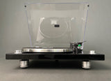 Monoprice Monolith Turntable Height Adjustable Turntable Isolation Feet are CNC machined shell that matches the speed control and power switch.