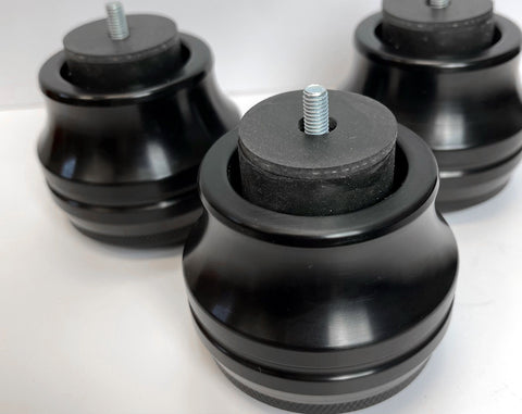 Nice Black Anodized Rega RP8 Adjustable Sorbothane ISO Acoustics Turntable Isolation Feet.
