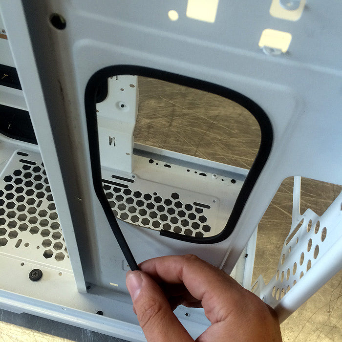 Rubber Pc Case Small U-Channel Rubber PC Window Trim – Mnpctech
