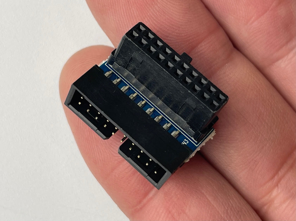 Right Angled 90 Degree USB 3.0 19 Pin Motherboard Header – Mnpctech