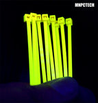 UV Reactive Colored PC Cable Zip Tie Wraps (Pack of Ten) (Require UV Lighting)