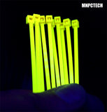 UV Reactive Colored PC Cable Zip Tie Wraps (Pack of Ten)